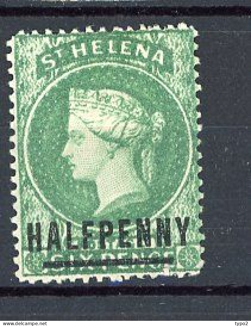 ST. HELENA  Yv. N° 12a Fil CA  Type VI *   6p Vert Cote  6 Euro BE R  2 Scans - Other & Unclassified