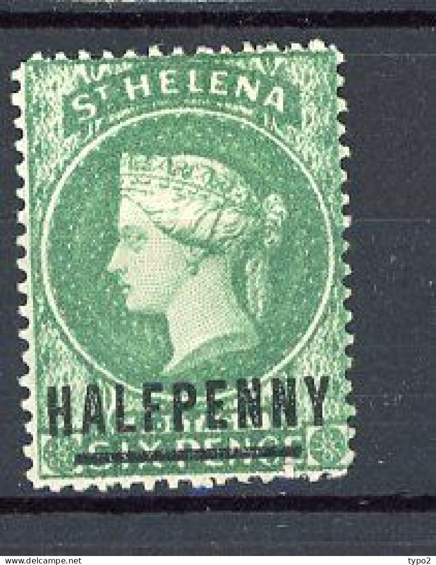 ST. HELENA  Yv. N° 12a Fil CA  Type VI *   6p Vert Cote  6 Euro BE R  2 Scans - Sonstige & Ohne Zuordnung