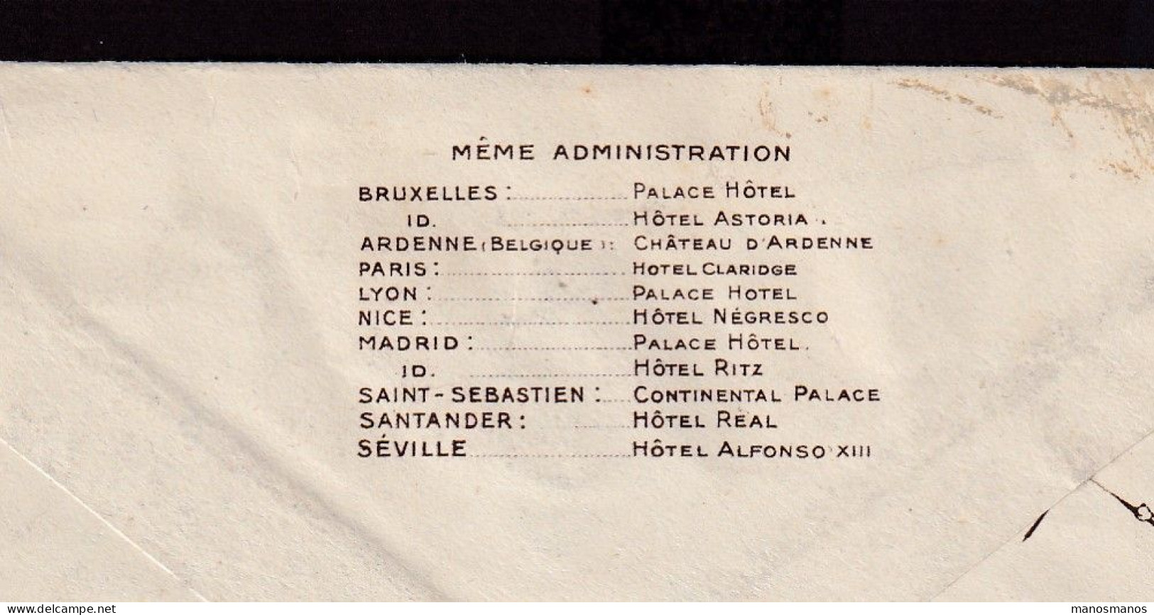 DDFF 894 -- Chateau D Ardenne à HOUYET - Enveloppe Illustrée TP Col Fermé HOUYET 1936 - Groupement D' HOTELS - 1934-1935 Leopold III.