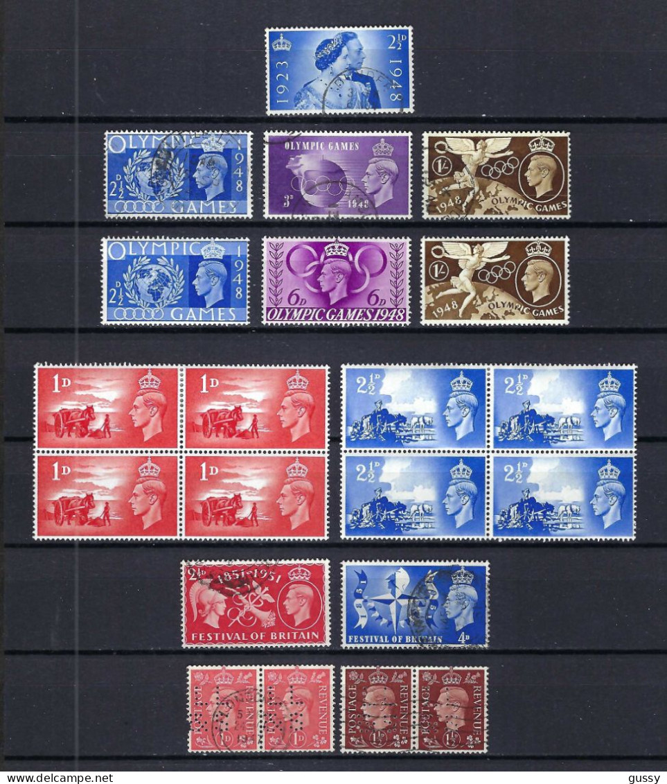 GRANDE BRETAGNE Ca.1937-50: Lot D' Obl. Et Neufs** - Used Stamps