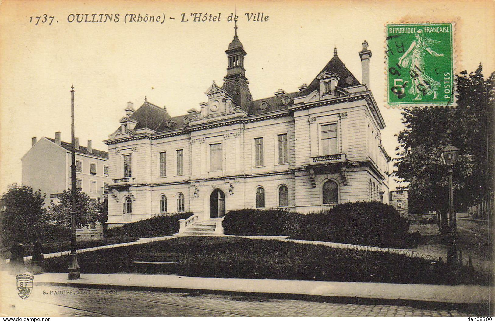 69 OULLINS L'HOTEL DE VILLE - Oullins