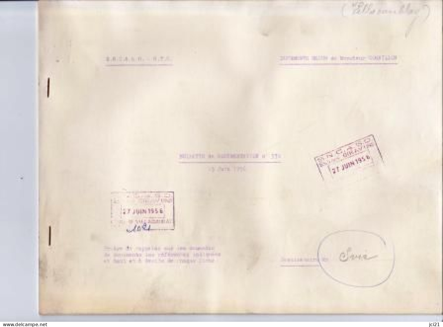 Bulletin De Documentation De La S.N.C.A.S.O. - G.T.C. N° 378 Du 15 Juin 1956 _M245 - Luchtvaart