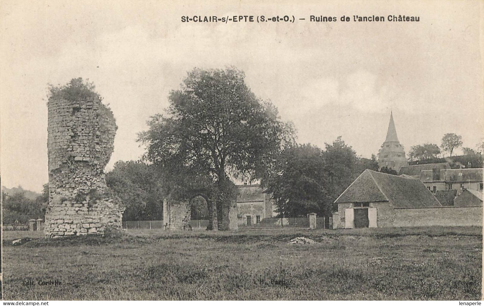 D5572 St Clair Sur Epte Ruines De L'ancien Chateau - Saint-Clair-sur-Epte