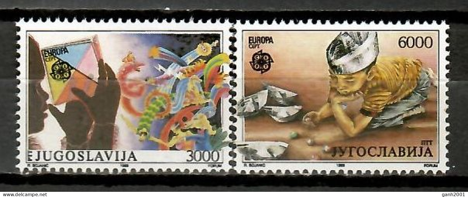 Yugoslavia 1989 / Europa CEPT Children's Games & Toys MNH Juegos Infantiles Y Juguetes / Jz07  41-30 - 1989