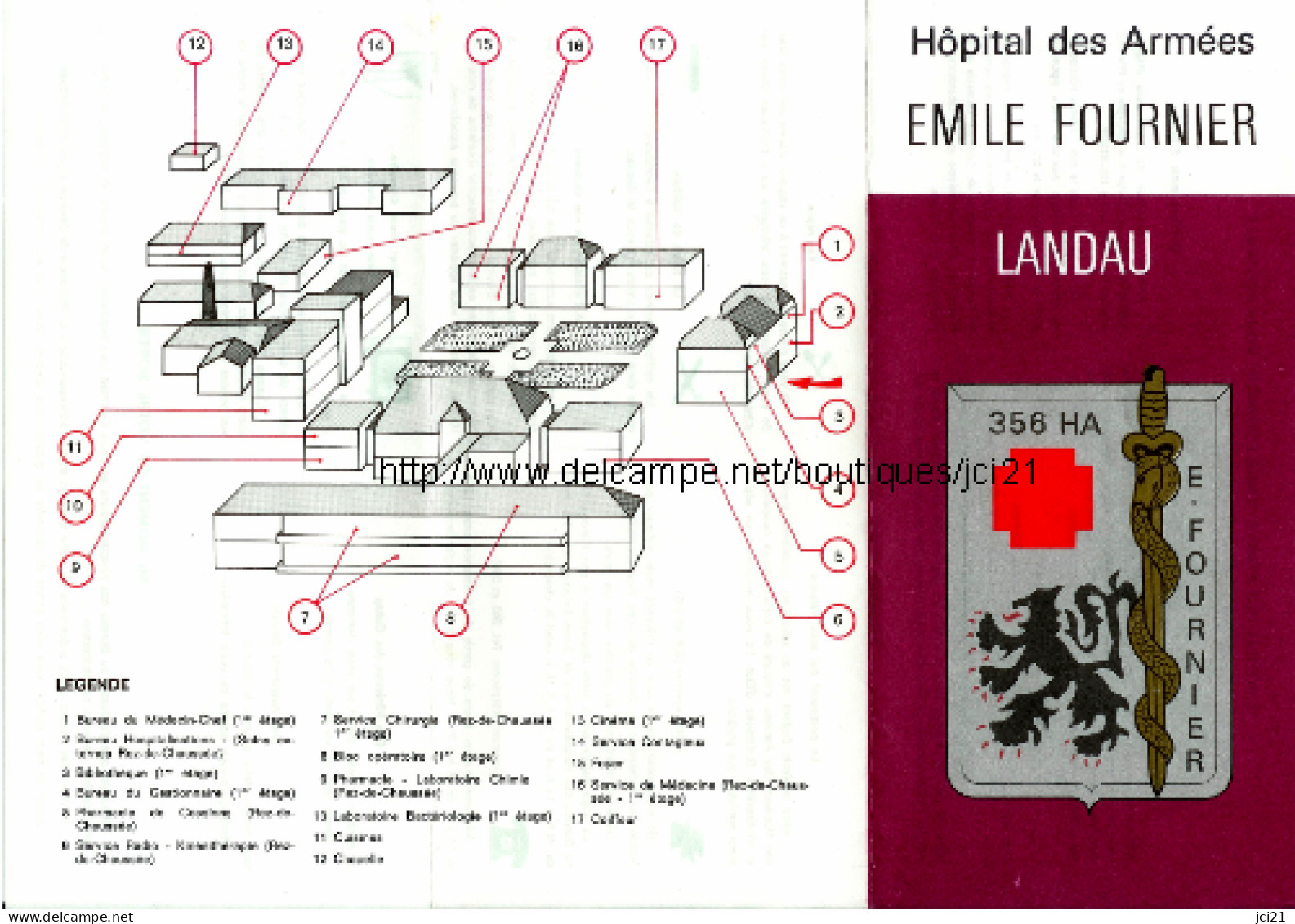 SERVICE DE SANTE - 356° Hôpital Des Armées "Emile FOURNIER" LANDAU (FFA)- REPRODUCTION_m79 - Documenti