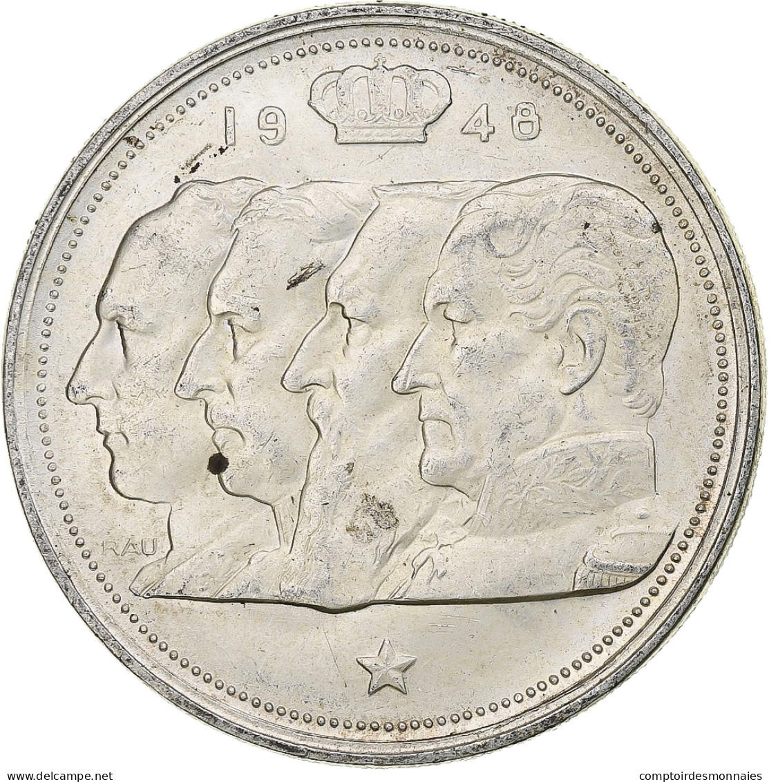 Belgique, Régence Prince Charles, 100 Francs, 1948, Bruxelles, Argent, TTB - 100 Franc