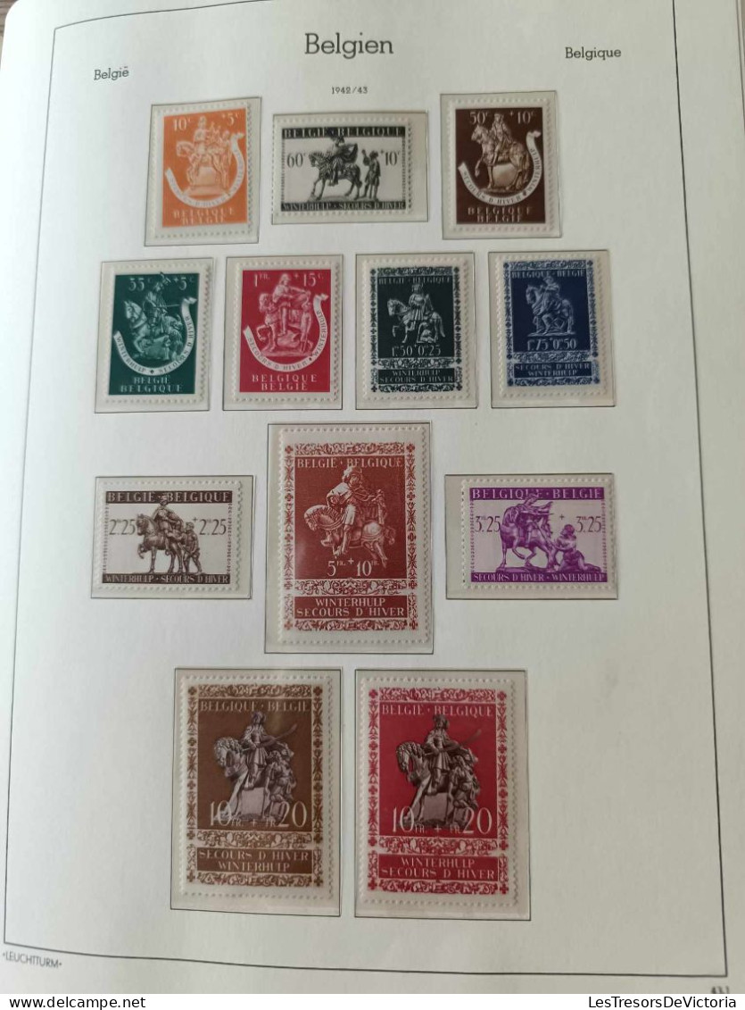 Album De Timbres - Belgique De 1849 à 1944 - Incomplet - Neufs - Autres & Non Classés