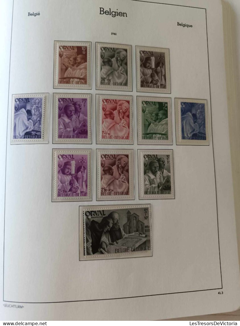 Album de Timbres - Belgique de 1849 à 1944 - Incomplet - Neufs