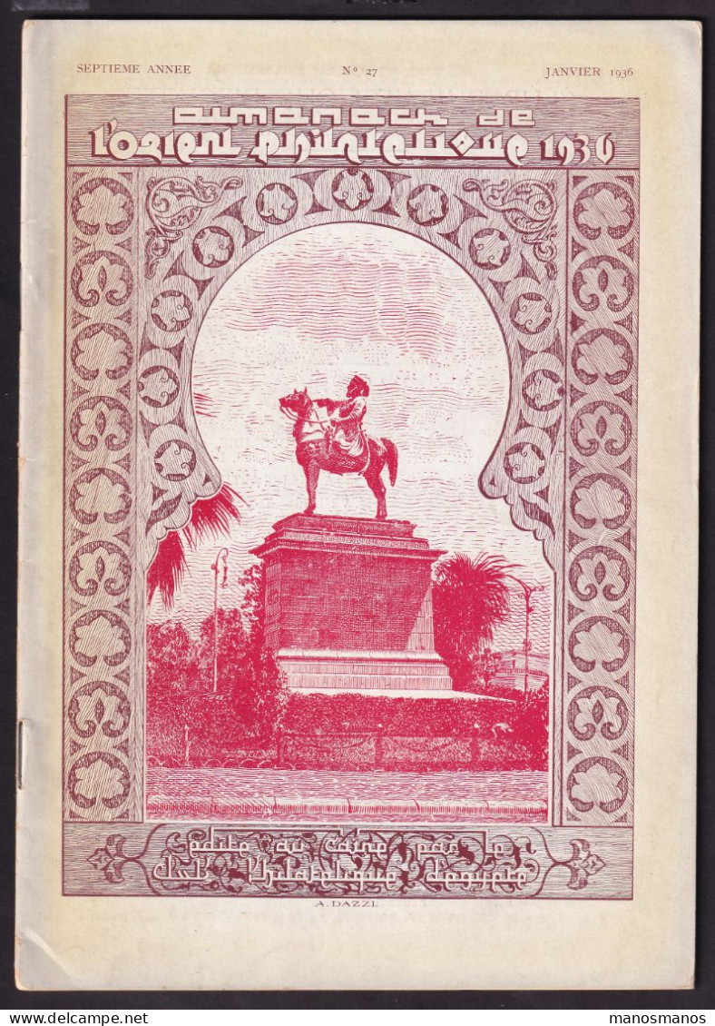 DDEE 924 -- EGYPT Magazine L' Orient Philatélique , Almanach , January 1936 , 40 Pages - Original Edition - Francese