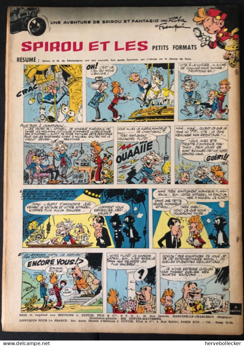 Spirou Hebdomadaire N° 1301 - 1963 - Spirou Magazine