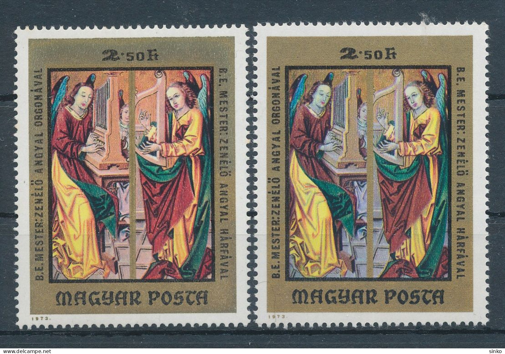 1973. Paintings (XI.) - Works Of Old Hungarian Masters - Misprint - Variedades Y Curiosidades