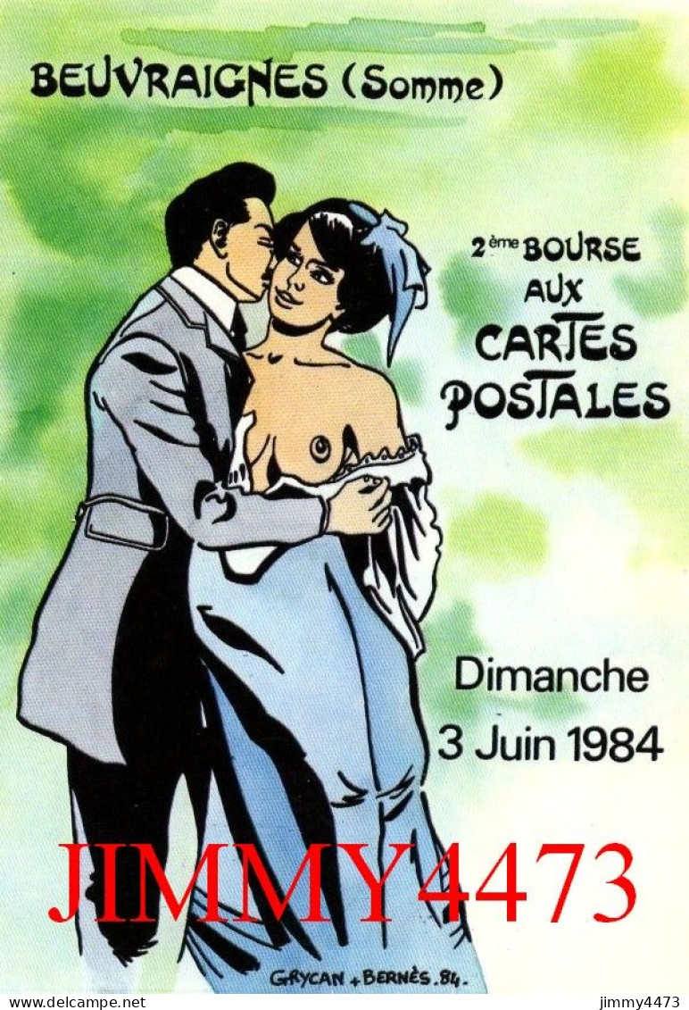 CPM - BEUVRAIGNES - 2ème Bourse Aux Cartes Postales 1984 - Illust. Julien Grycan Et Sophie Bernès - Edit. Louis BARBIER - Borse E Saloni Del Collezionismo