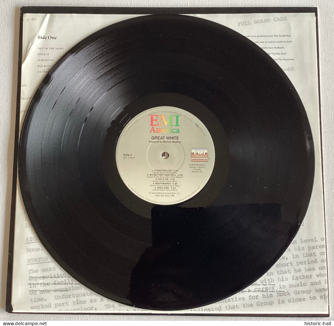GREAT WHITE - Same - LP - 1984 - US Press - Hard Rock & Metal