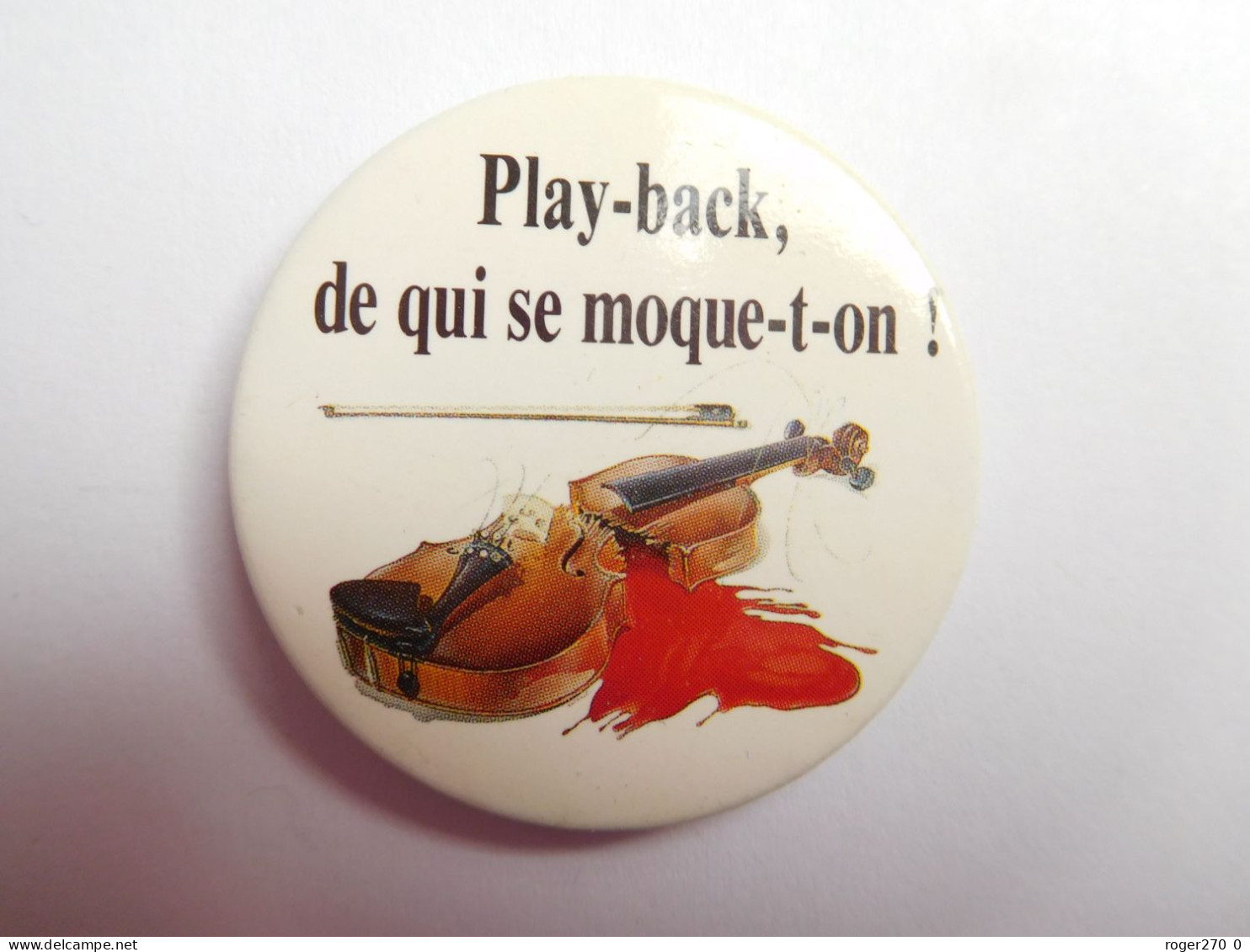 Beau Badge ( No Pin's ) , Musique , Violon , Play-back - Musica