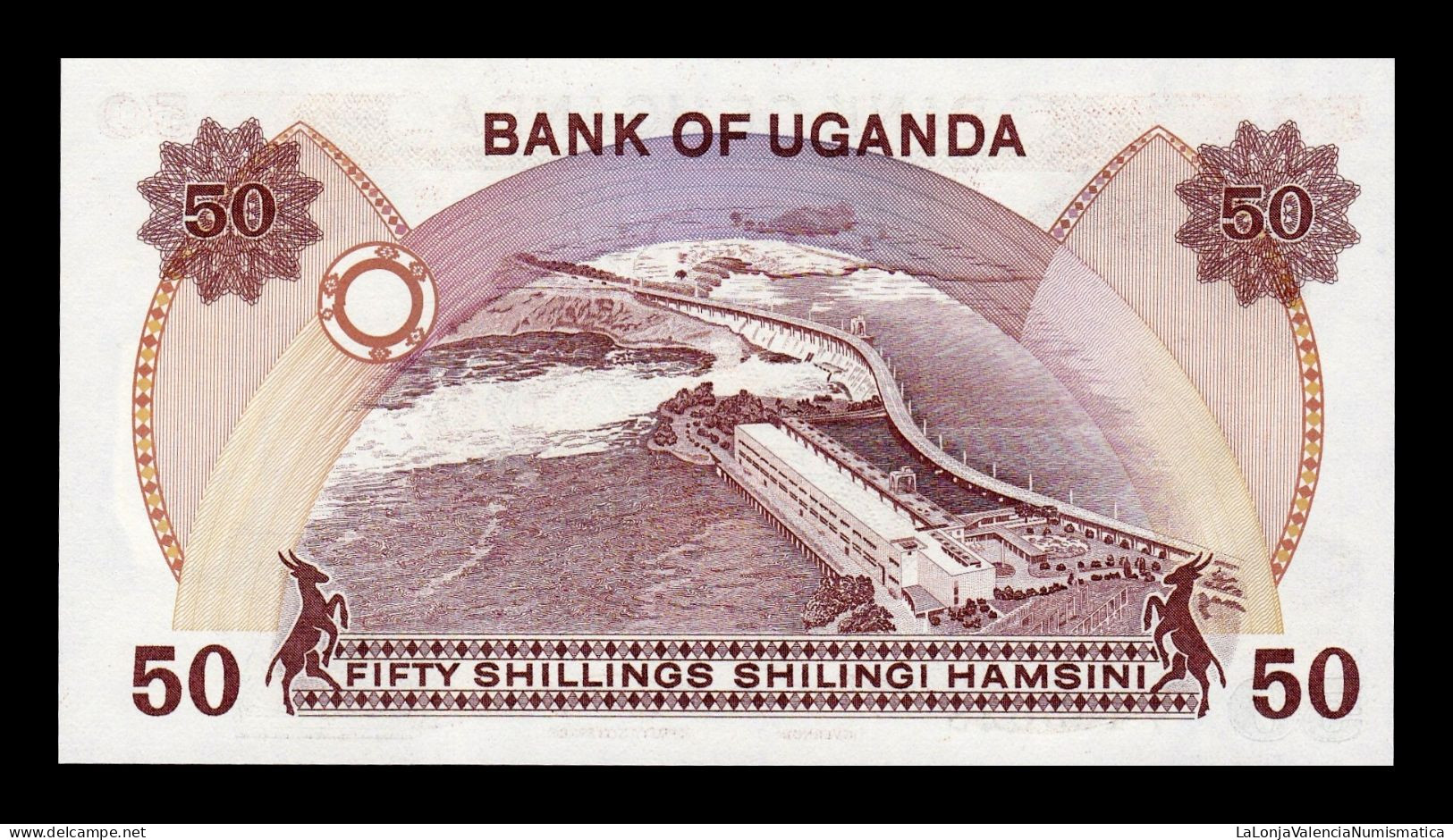 Uganda 50 Shillings 1985 Pick 20 Sc Unc - Oeganda