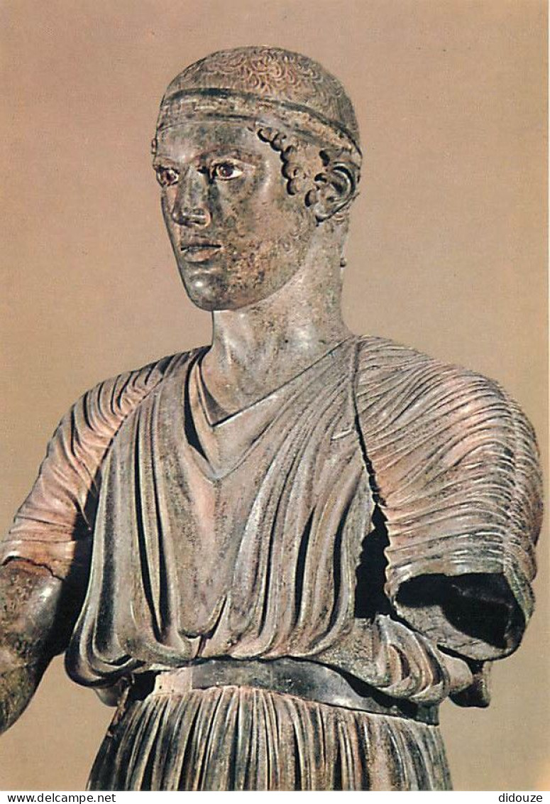 Art - Antiquité - Grèce - Delphi - Statue Bronzée Du Automédon (environ 480-470 A.C.) - Carte Neuve - CPM - Voir Scans R - Antike