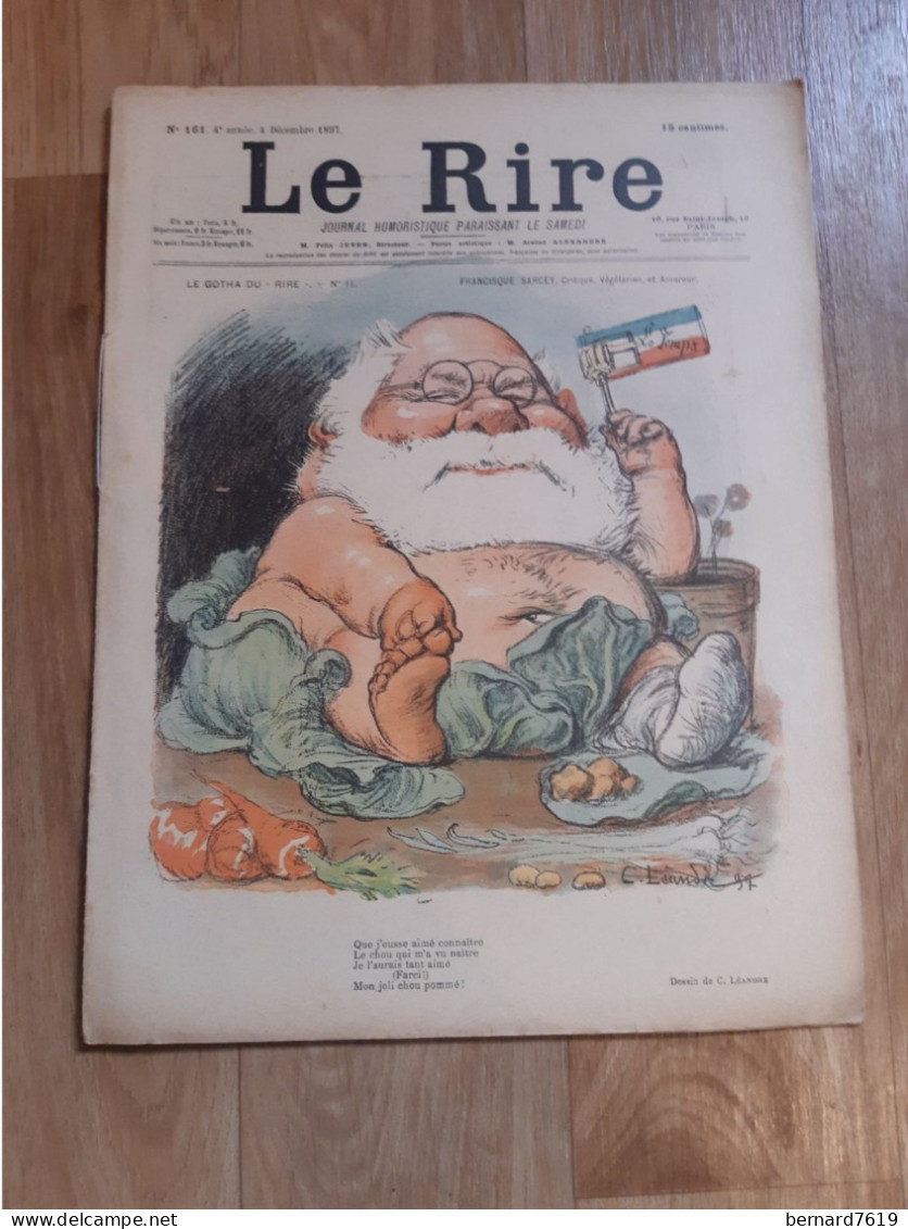 Journal Humoristique - Le Rire N° 161 -   Annee 1897 - Dessin De C Landre - Metivet - 1850 - 1899