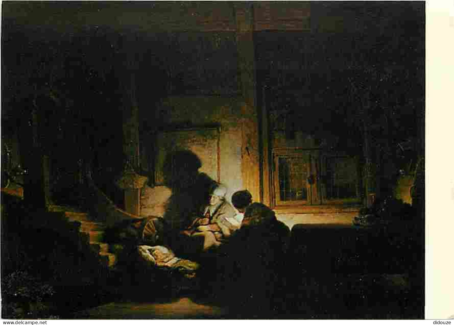 Art - Peinture - Rembrandt Harmensz Van Rijn - La Sainte Famille Au Soir - CPM - Voir Scans Recto-Verso - Malerei & Gemälde