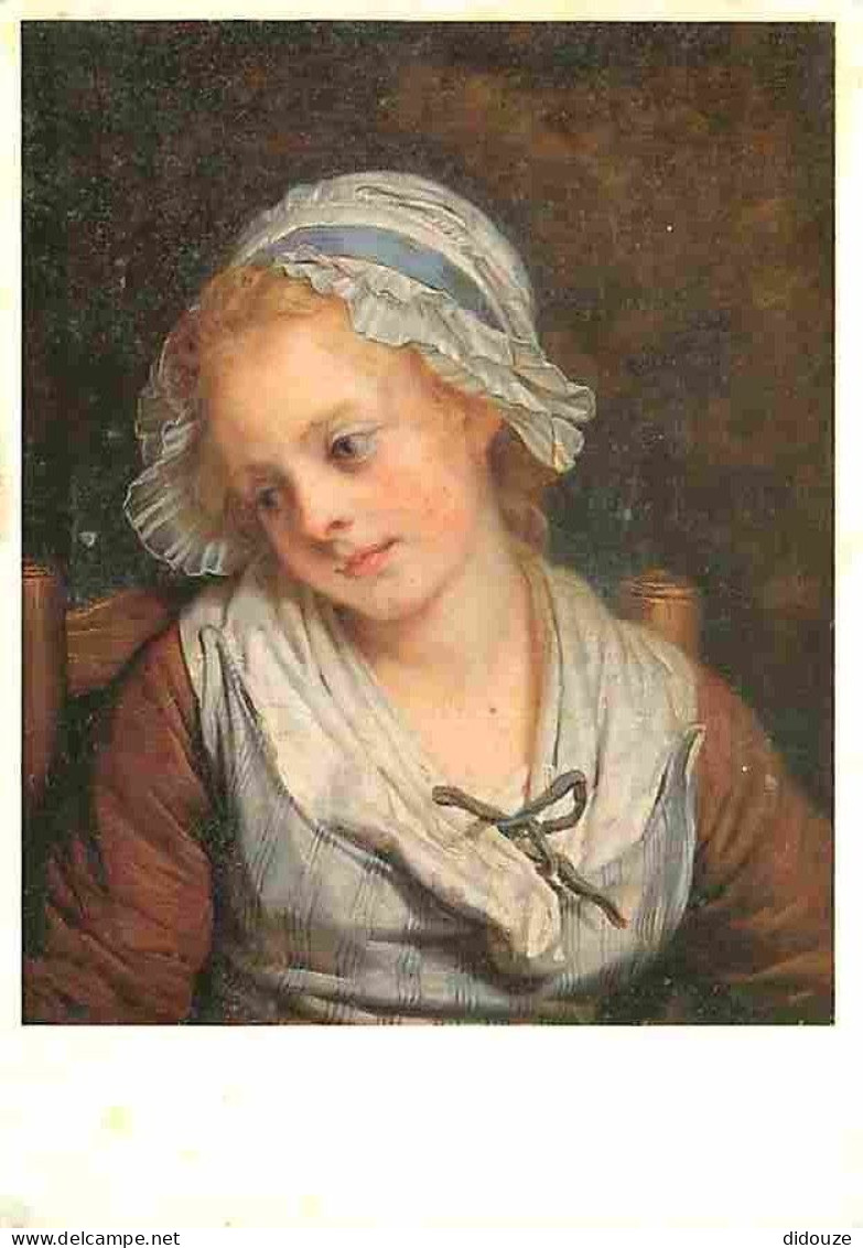 Art - Peinture - Jean Baptiste Greuze - Jeune Fille - Etude Pour L'Accordée De Village - CPM - Voir Scans Recto-Verso - Malerei & Gemälde