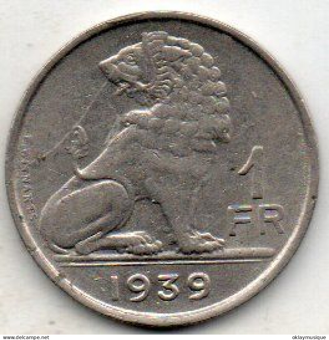 1 Franc   1939 - 1 Frank