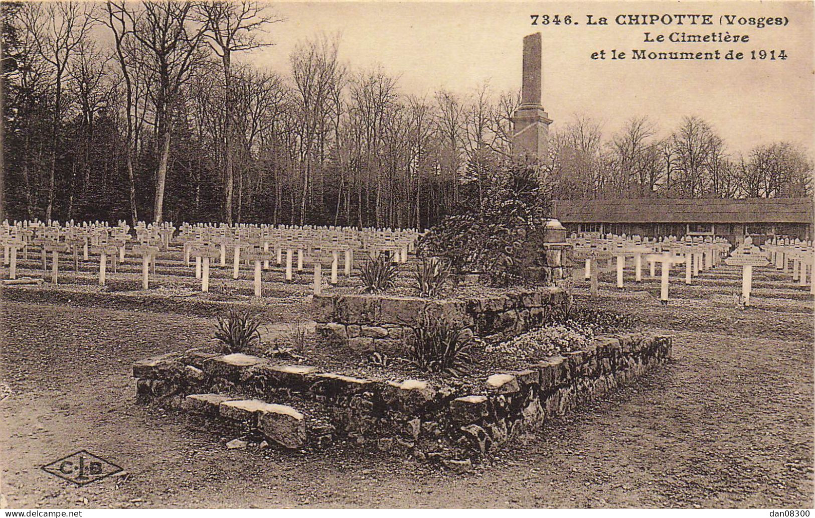 88 LA CHIPOTTE LE CIMETIERE ET LE MONUMENT DE 1914 - Cimiteri Militari