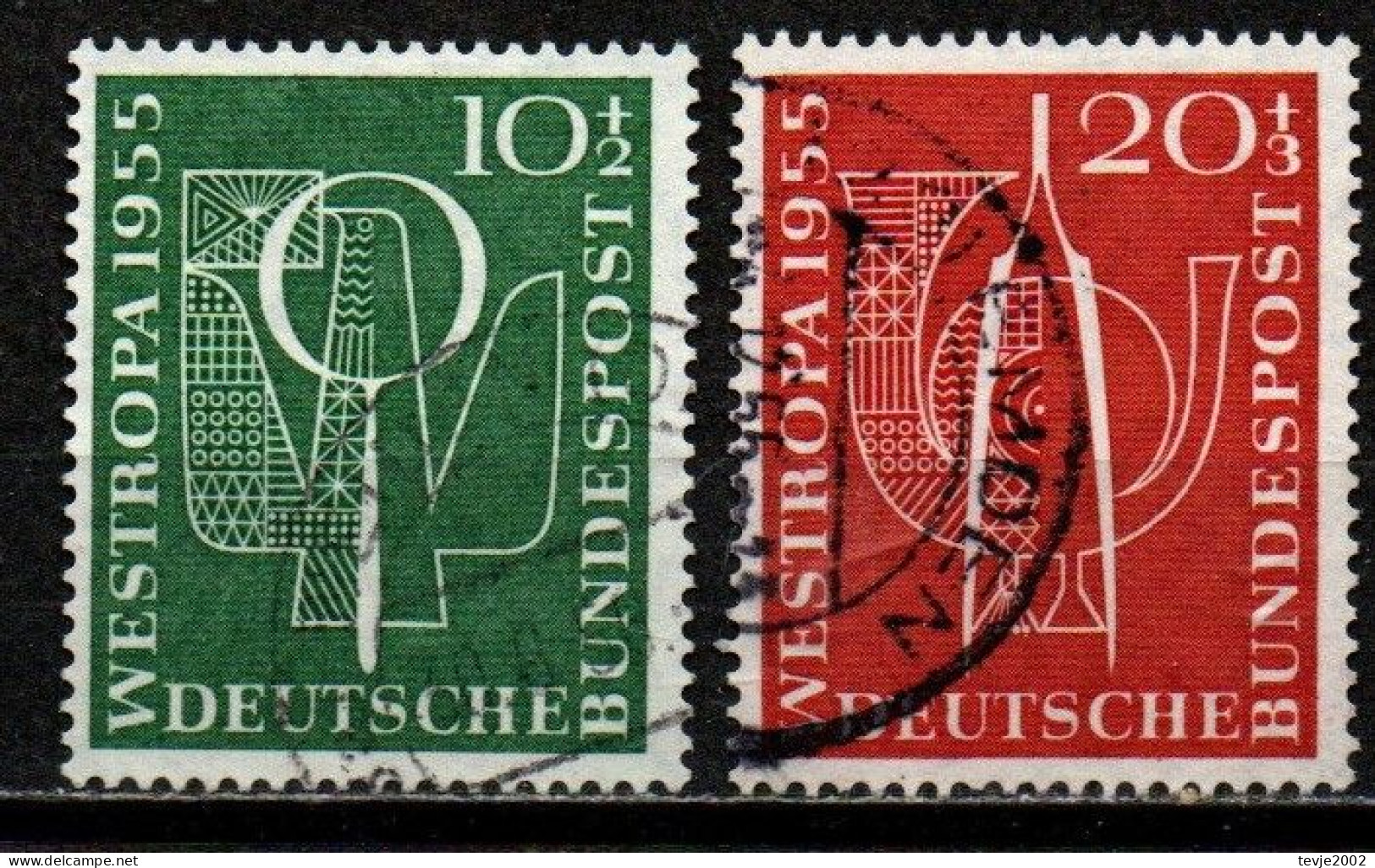 Bund 1955 - Mi.Nr. 217 - 218 - Gestempelt Used - Gebraucht