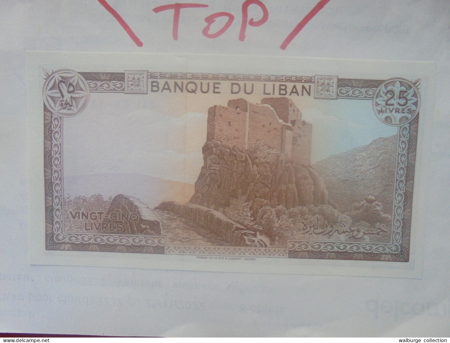 LIBAN 25 LIVRES 1964-83 Neuf (B.33) - Liban