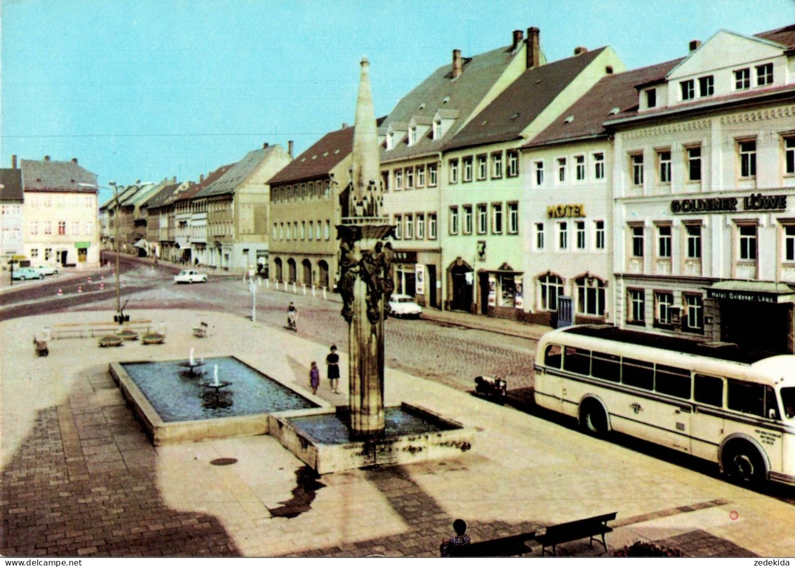 B6242 - TOP Rochlitz Bus Omnibus Ikarus Brunnen Markt - Bild Und Heimat Reichenbach - Autobús & Autocar