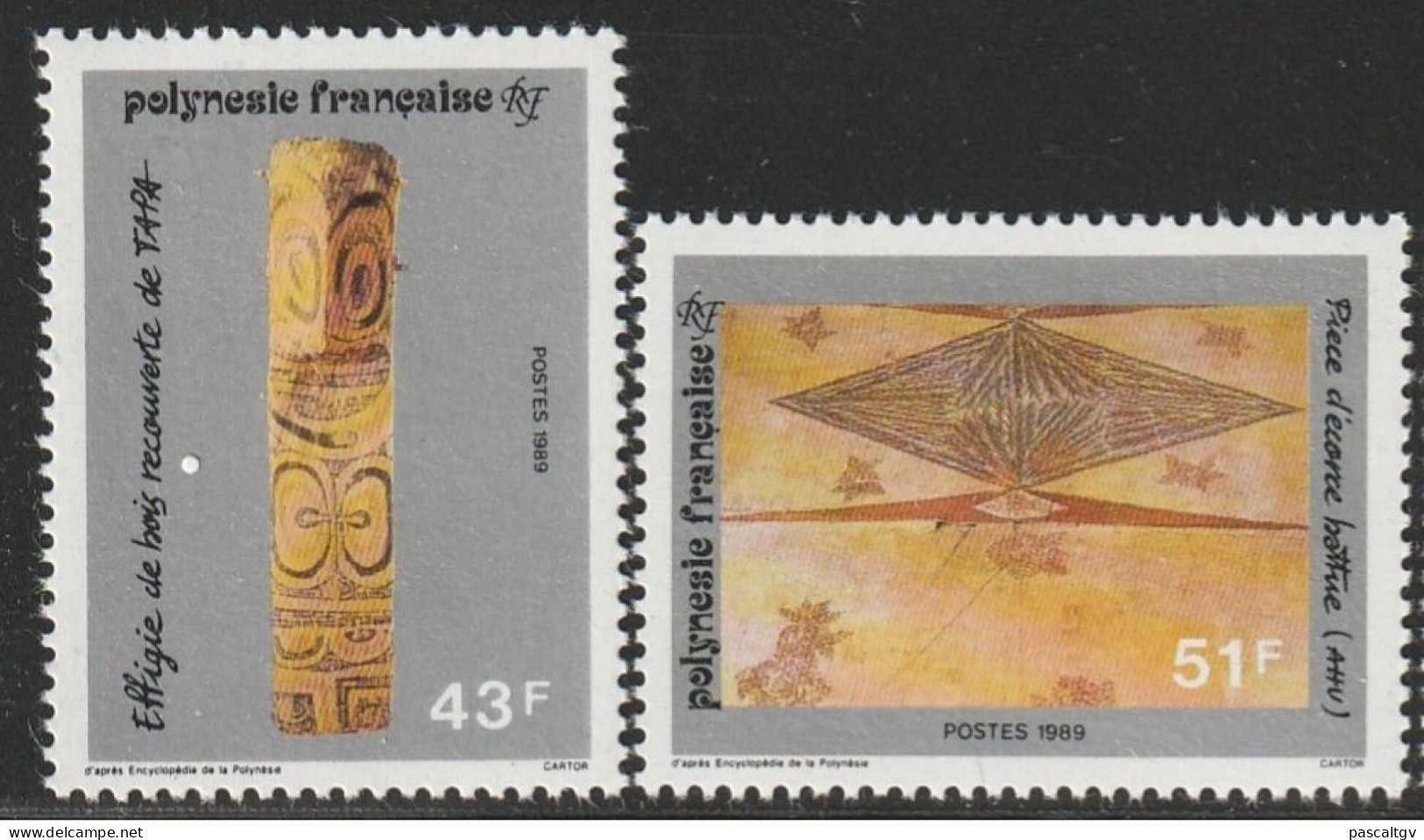 Polynésie Française - 1989 - N° 328/329 ** - - Unused Stamps