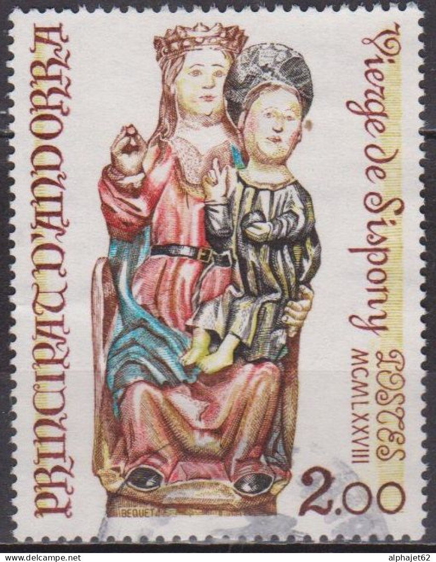 Sculpture De L'église Saint Jean - ANDORRE - Vierge De Sipony - N°  271 - 1978 - Used Stamps
