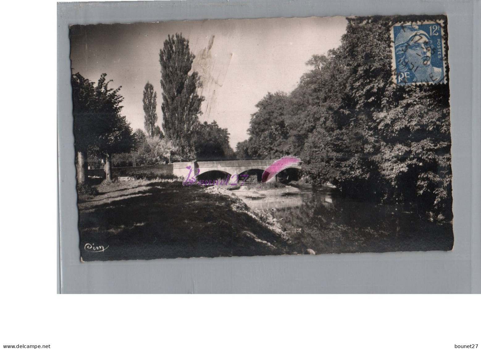 CPSM - ECLARON 52 - Le Pont De Napoleon 1er 1951 - Eclaron Braucourt Sainte Liviere