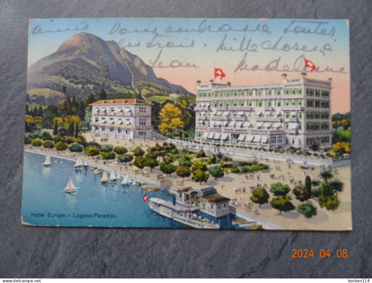 HOTEL    "  EUROPA  "   LUGANO PARADISO - Hotels & Restaurants