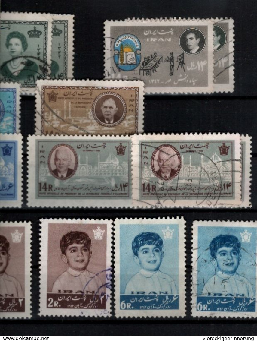 ! Persien, Persia, Iran, 1963, Lot of 64 stamps