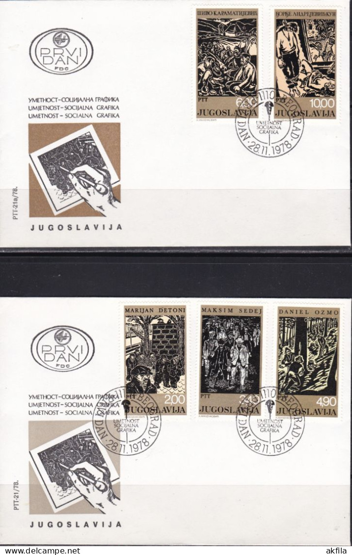 Yugoslavia 1978 Art 2 FDC - FDC