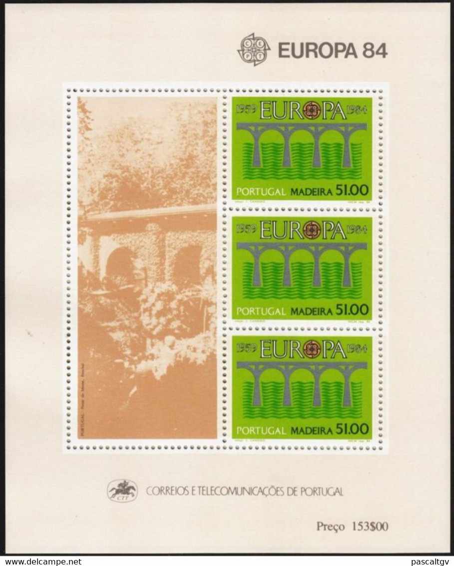 PORTUGAL - MADEIRE - 1984 BF N° 5 ** - Blocks & Sheetlets