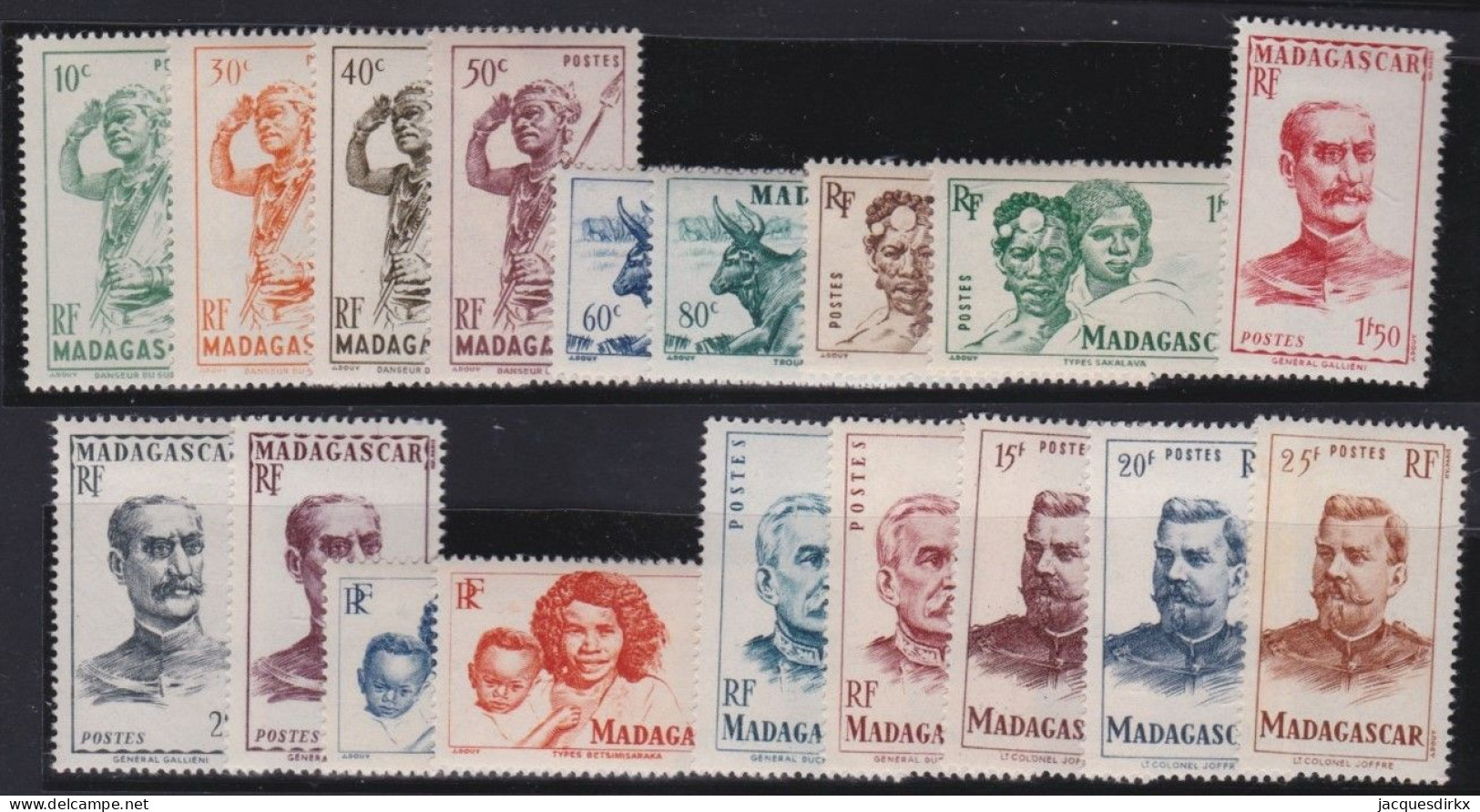 Madagascar   .  Y&T   .      18  Timbres     .       *    .      Neuf Avec Gomme - Neufs