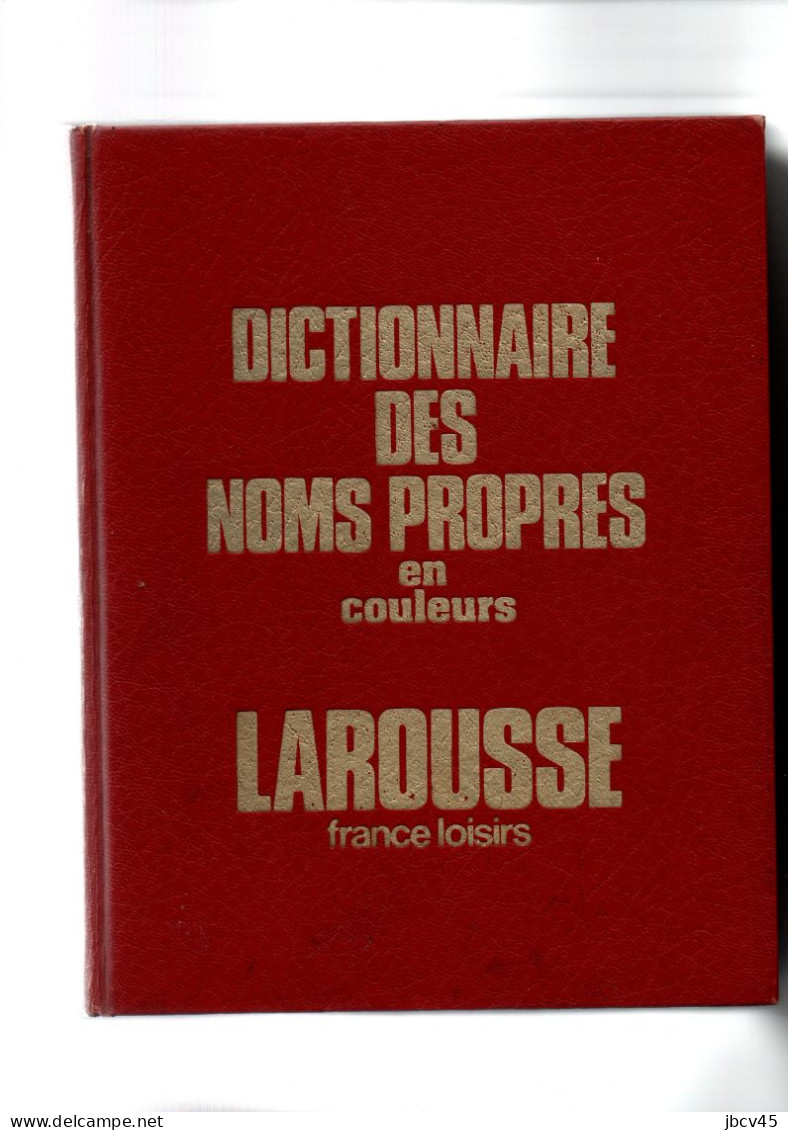 DICTIONNAIRE DES NOMS PROPRES Larousse 1976 - Dizionari