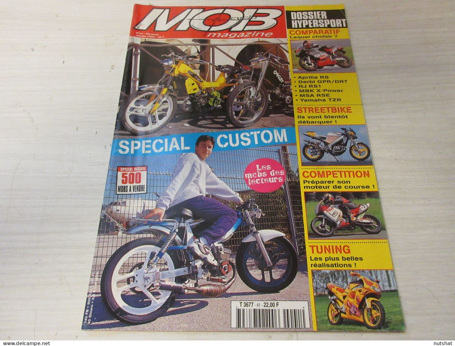 MOB Et CYCLO MAG 41 01.2000 SPECIAL CUSTOM 51 CAFE RACER DOSSIER HYPERSPORT      - Auto/Motor