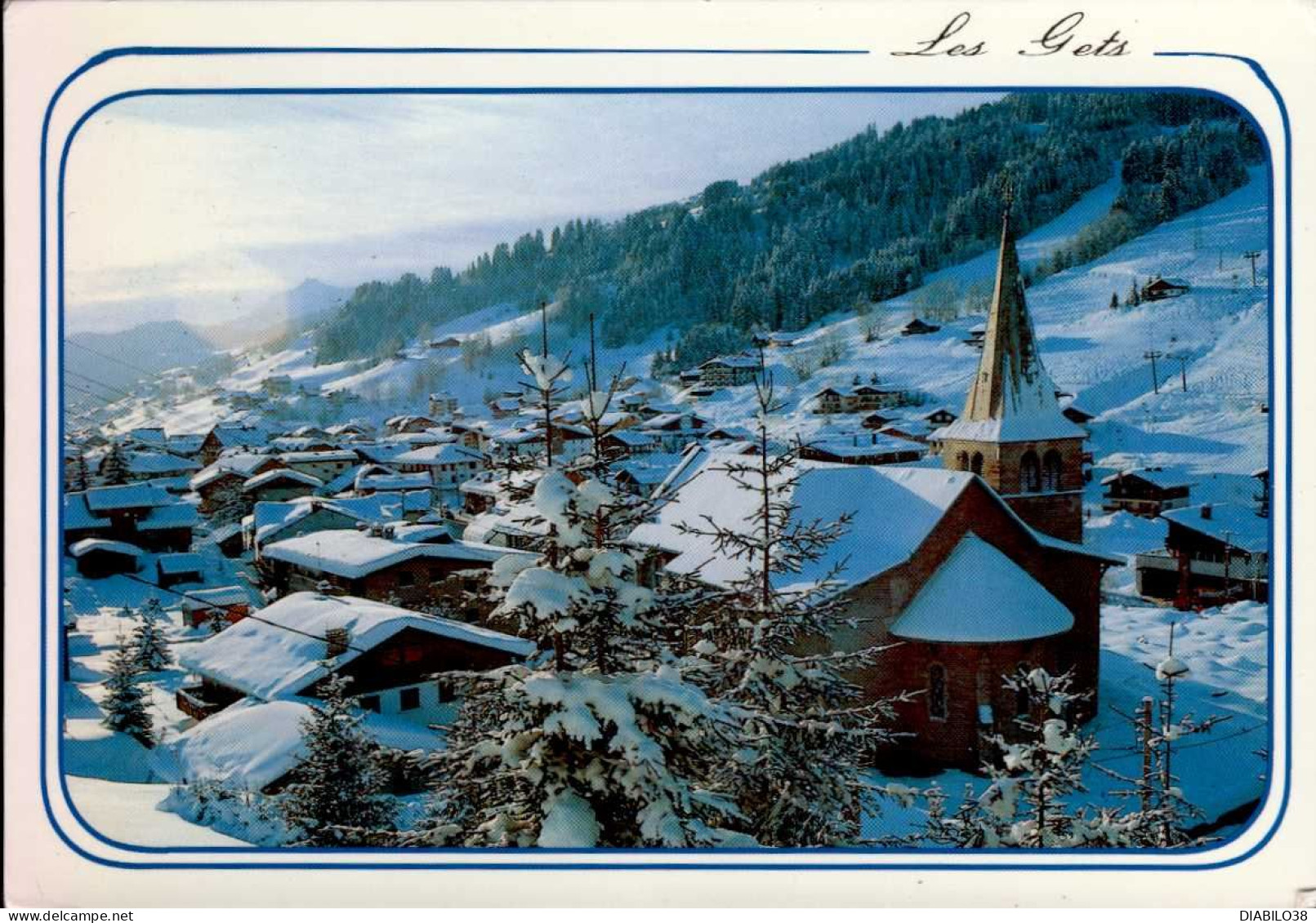 LES GETS      ( HAUTE- SAVOIE )   LE COEUR DU VILLAGE - Les Gets