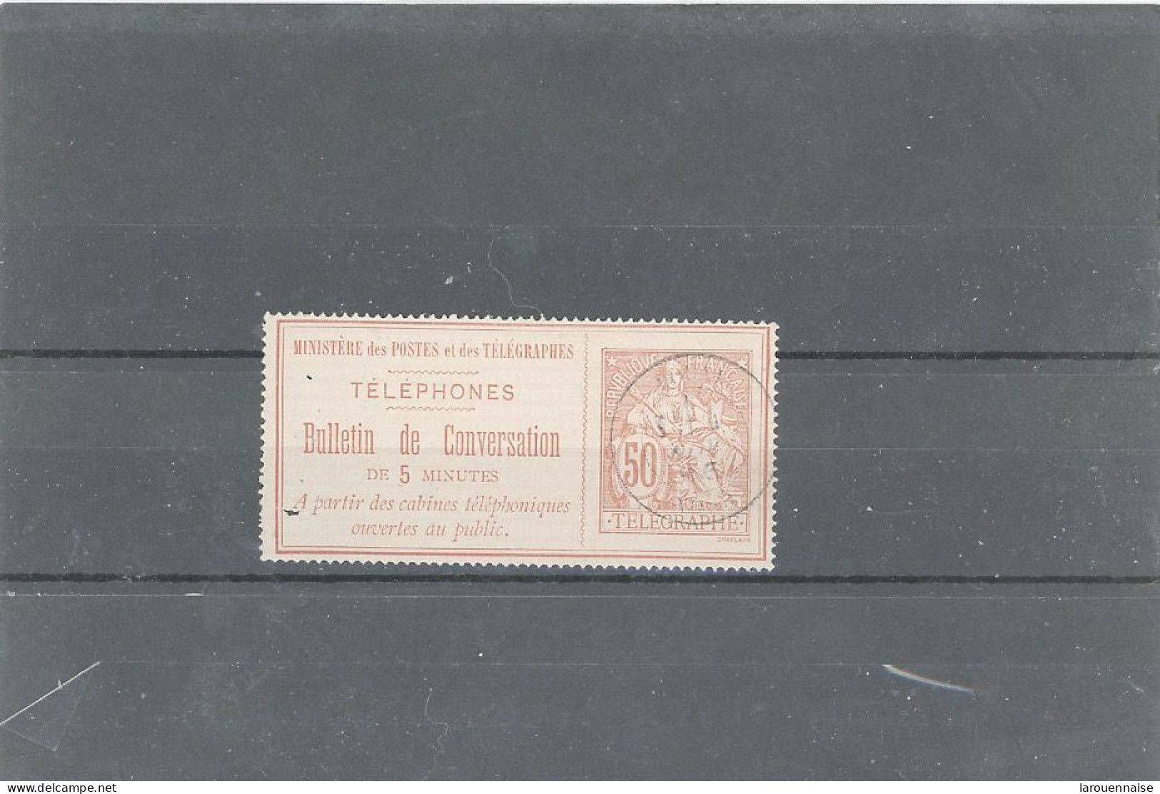 TIMBRE TELEPHONE -  N°9 -OBL - Cà D  DOUAI 4 NOV 1896 - Telegraaf-en Telefoonzegels