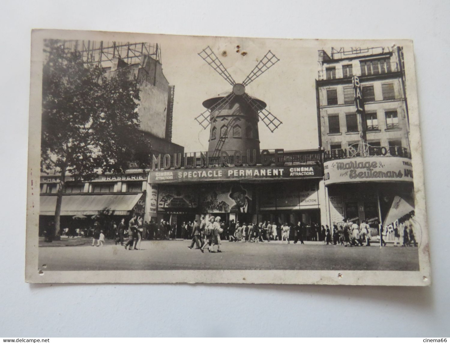 PARIS EN FLANANT - Le Moulin Rouge - Parijs Bij Nacht