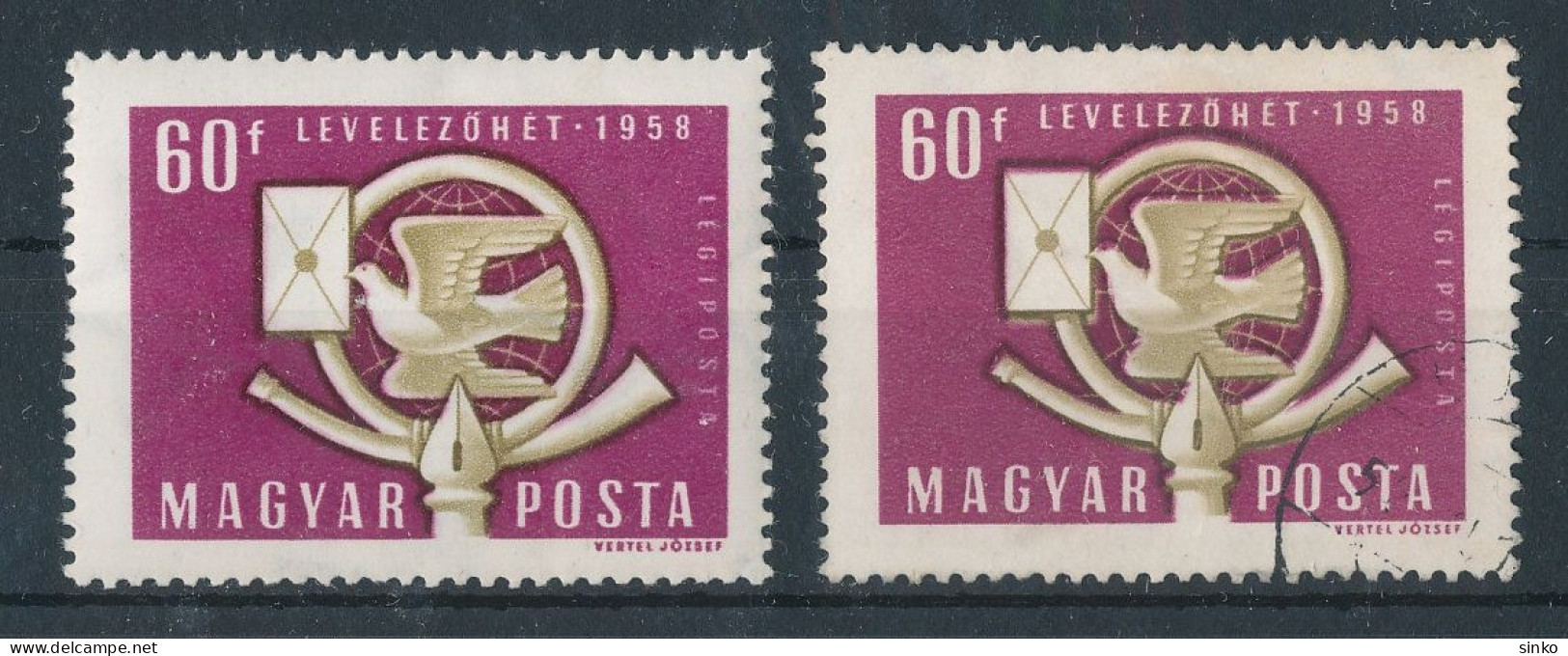 1958. Mailing Week (I.) - L - Misprint - Varietà & Curiosità