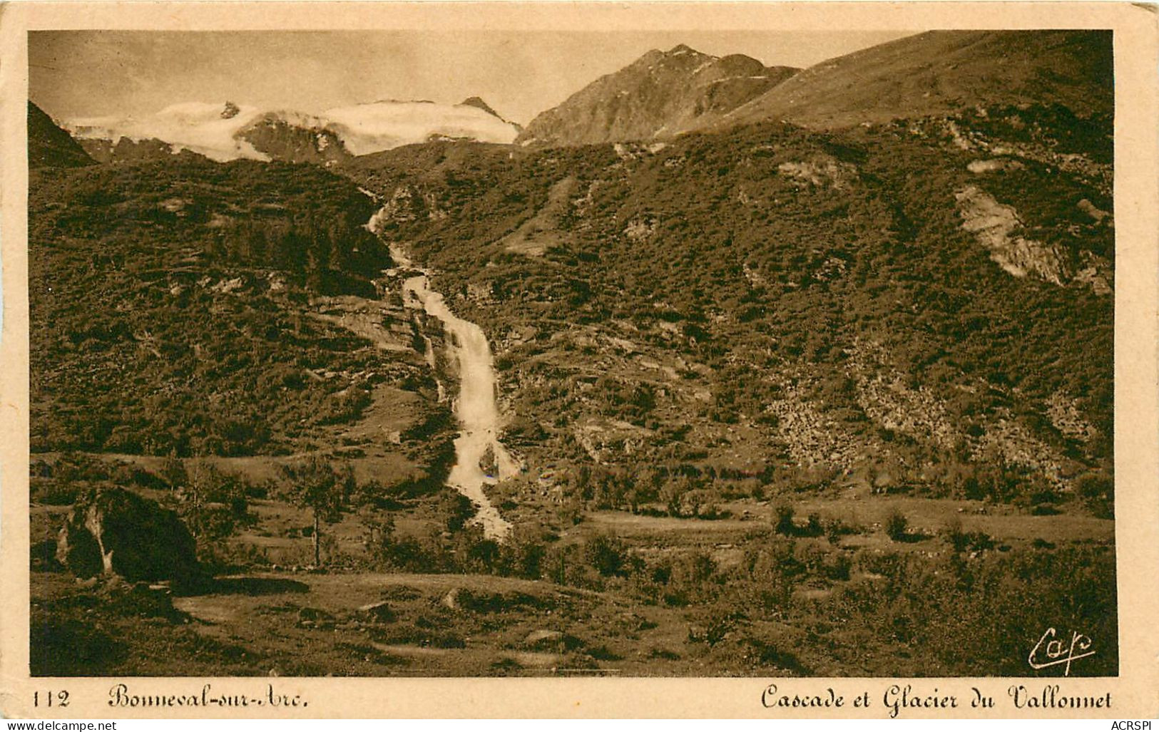 SAVOIE BONNEVAL SUR ARC CASCADE ET GLACIER DU VALLOMET(scan Recto-verso) KEVREN0512 - Bonneval Sur Arc