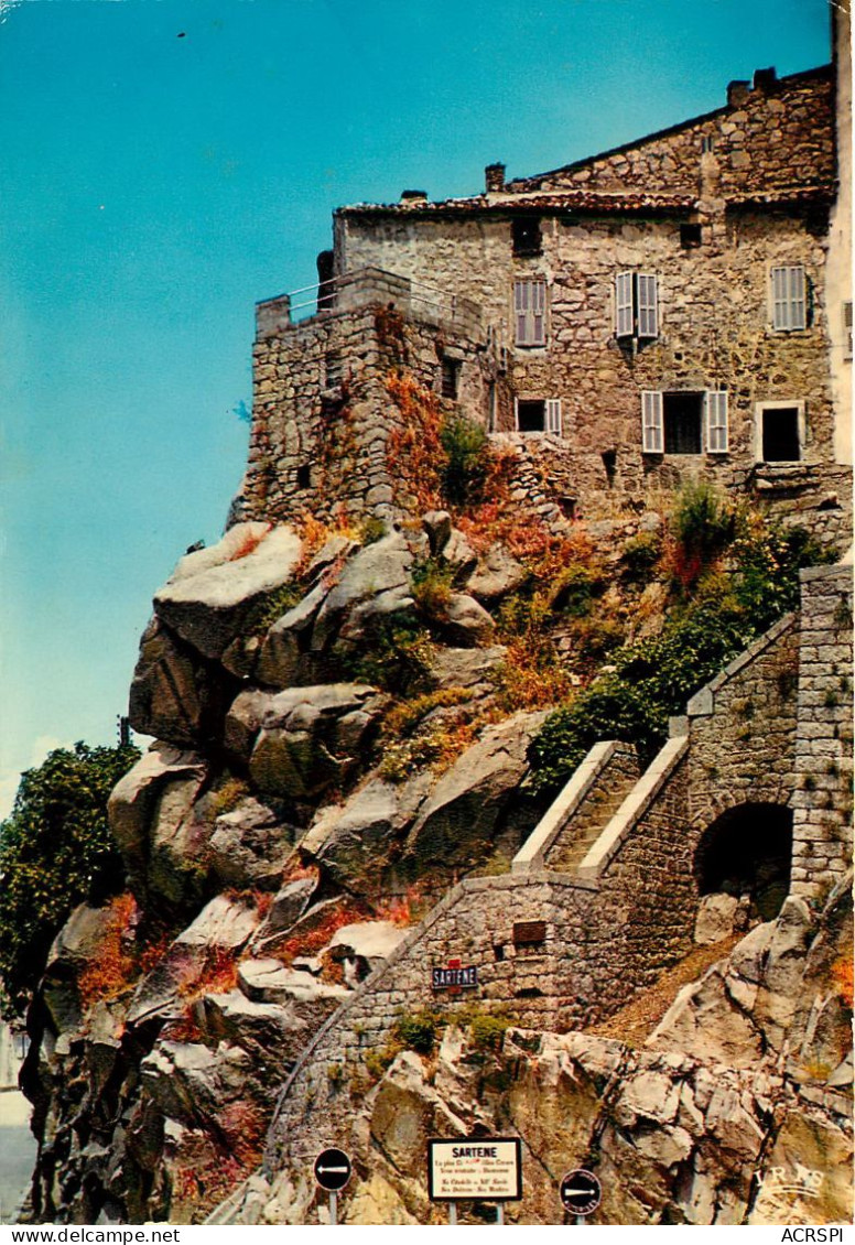  CORSE CHARMES ET COULEURS DE LA CORSE SARTENE ENTREE DE LA VILLE (scan Recto-verso) KEVREN0539 - Sartene