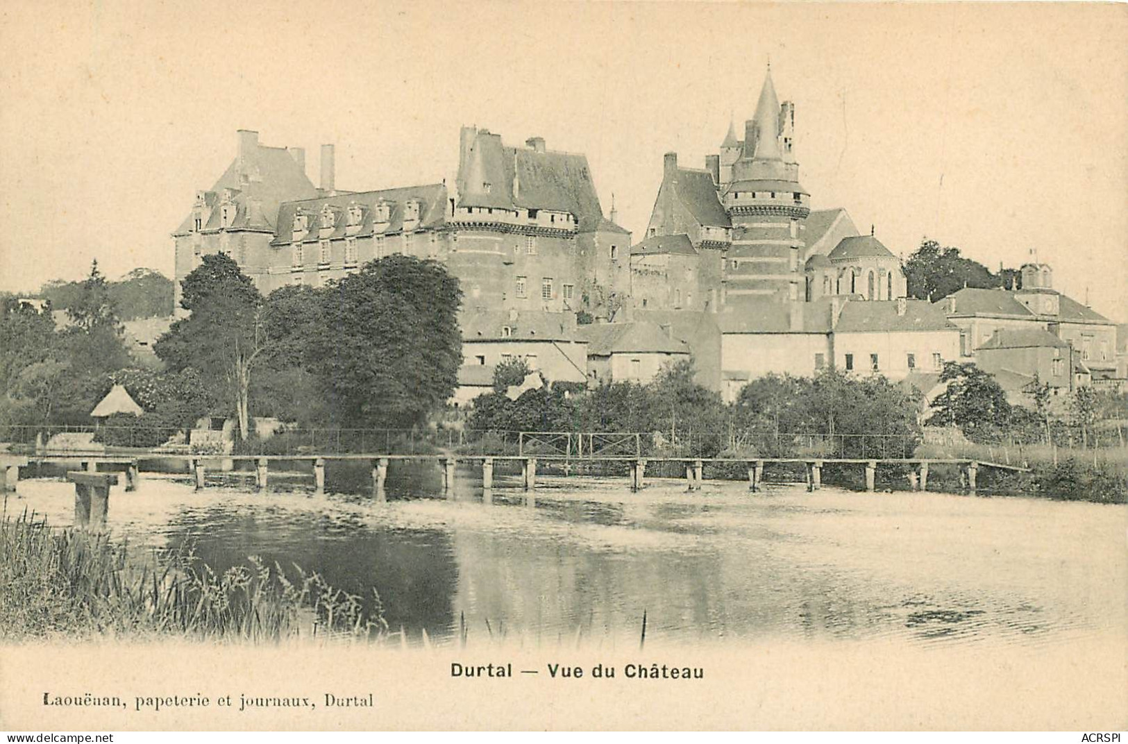 MAINE ET LOIRE DURTAL VUE DU CHATEAU (scan Recto-verso) KEVREN0571 - Durtal