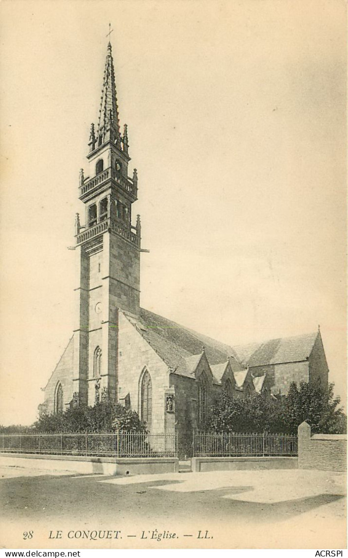 FINISTERE MORLAIX LE CONQUE EGLISE(scan Recto-verso) KEVREN0589 - Le Conquet