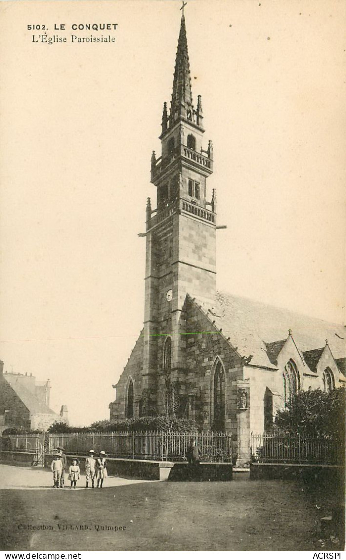 FINISTERE LE CONQUET EGLISE PAROISSIALE(scan Recto-verso) KEVREN0589 - Le Conquet