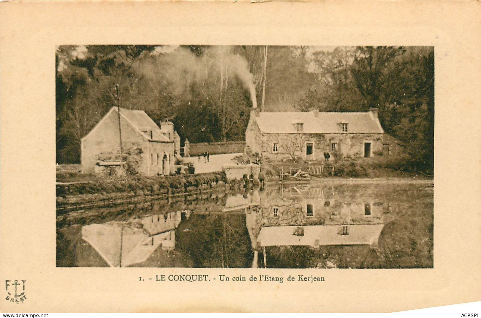 FINISTERE LE CONQUET UN COIN DE L'ETANG DE KERJEAN (scan Recto-verso) KEVREN0589 - Le Conquet