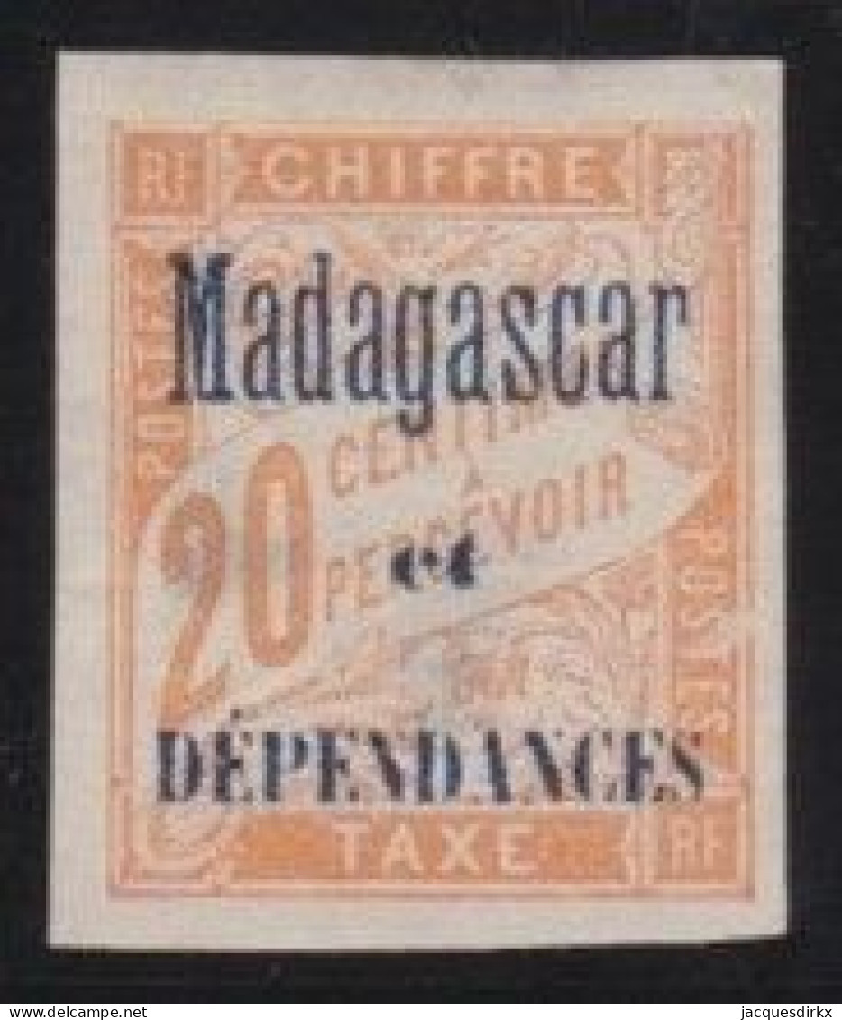 Madagascar   .  Y&T   .     Taxe 3      .     (*)      .      Neuf Sans Gomme - Segnatasse