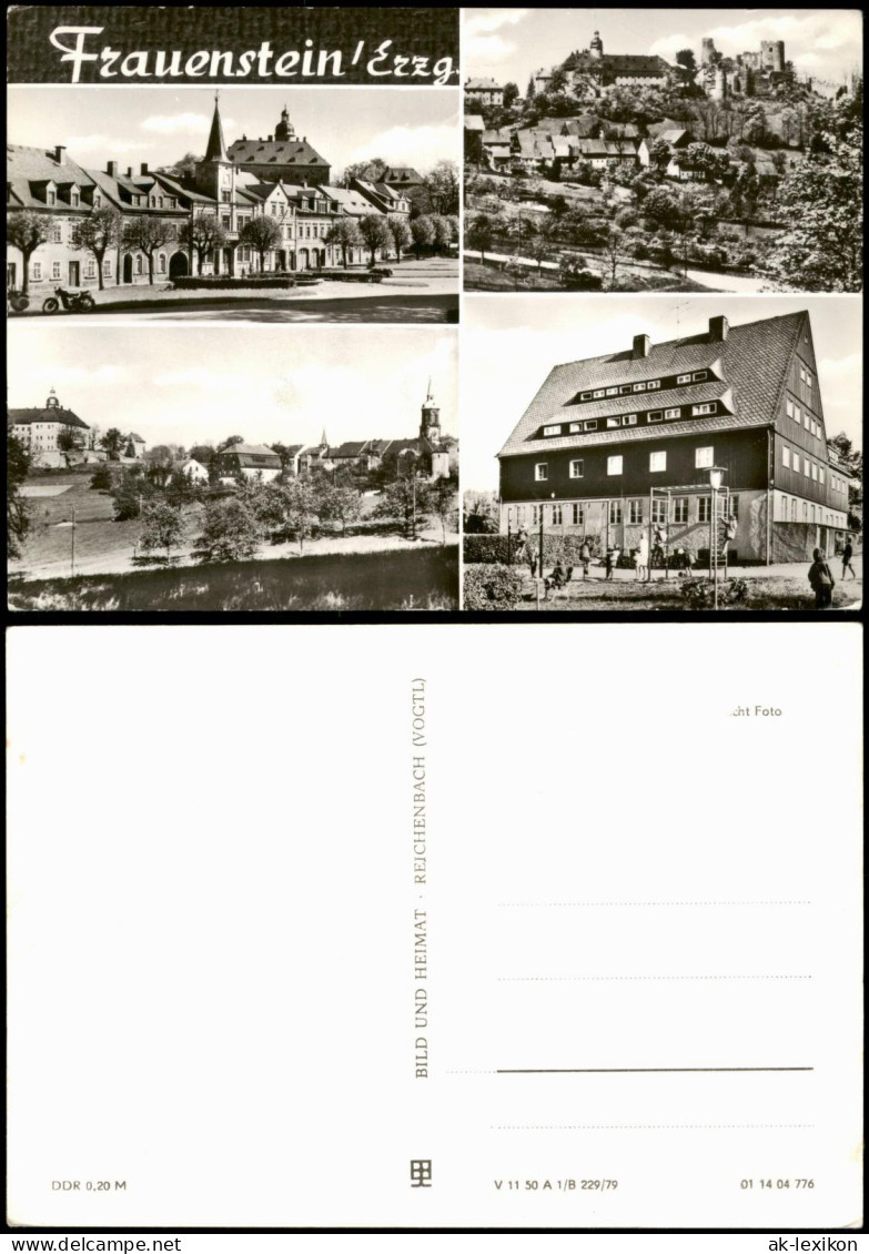 Frauenstein (Erzgebirge) DDR Mehrbildkarte Mit 4 Foto-Ansichten 1979 - Frauenstein (Erzgeb.)